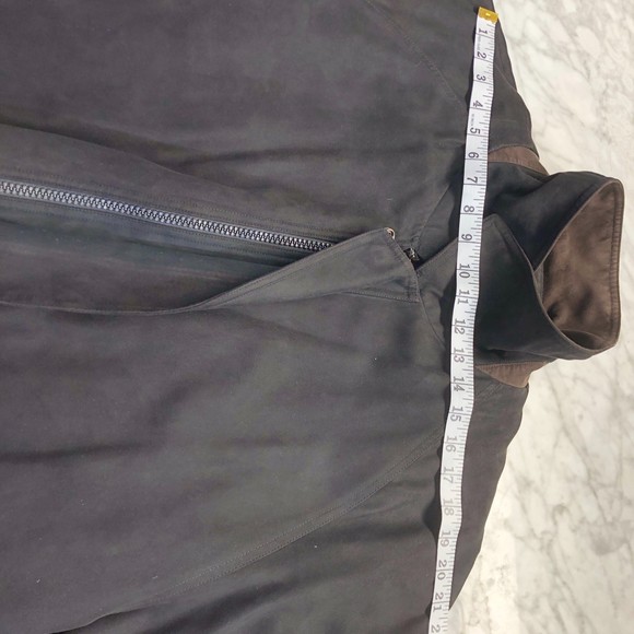 Claiborne Black W/ Brown Collar Suede Jacket 2XL - Picture 12 of 13